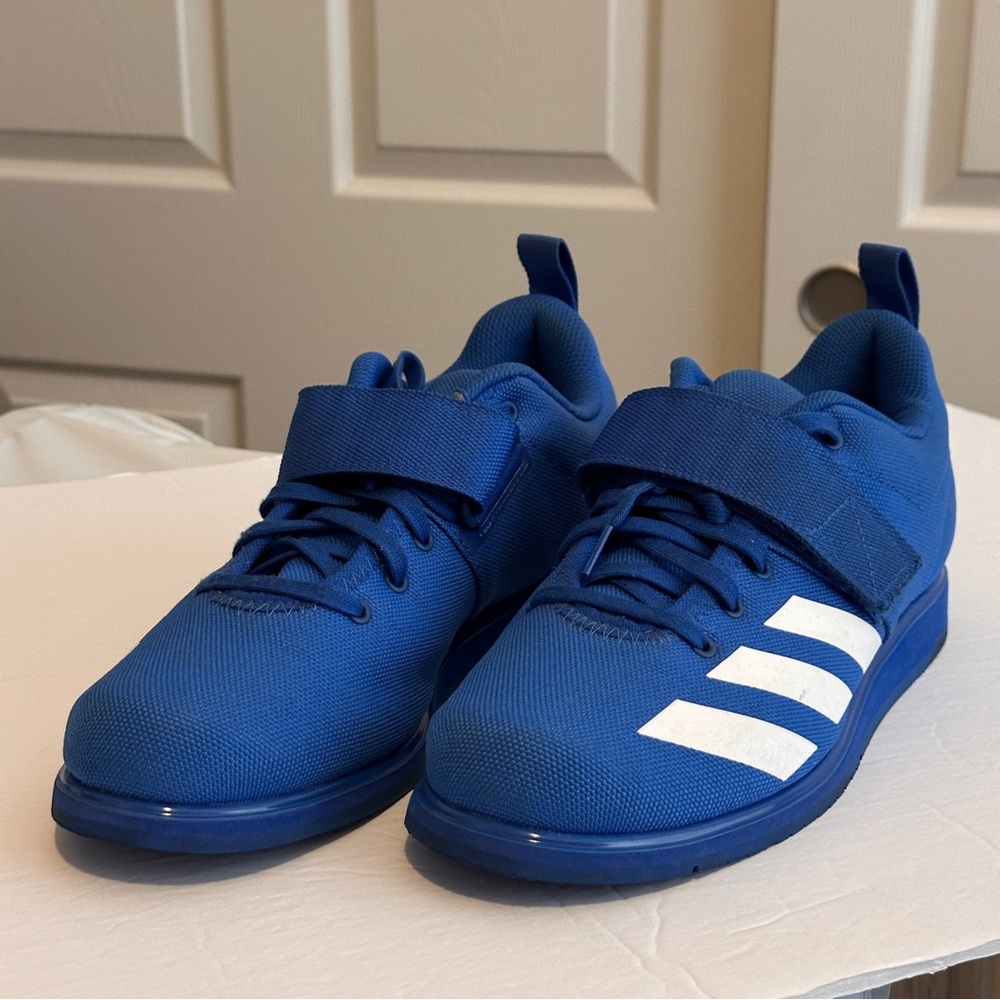 Adidas Powerlift Weight Shoes Blue Mens Size 9